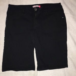 So black girls Bermuda black shorts